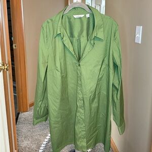 *Lemon Way Green Button-Up Shirt - XL - Like New